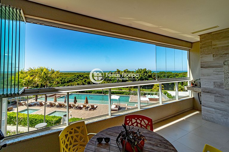 Espetacular Apto com Vista Mar Exclusiva no Condomínio Thai