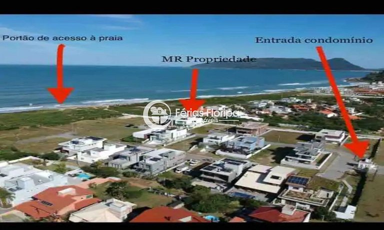 Morro das Pedras - casa com piscina em condomínio frente mar